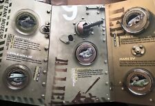 World War I ~ Allied Forces Tanks ~ 5 Coin Medallion Collection Set Tank Museum
