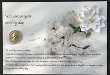 New Brides Wedding day lucky sixpence gift