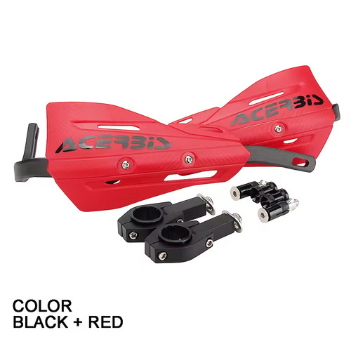 Red handlebar bar guards - red,