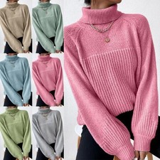 Ladies Polo Neck Warm Sweater