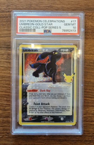 Umbreon gold star psa - psa, 10