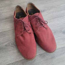 Topman Mens Oxblood Suede