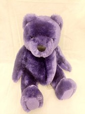 Purple inch sitting teddy - 9,