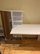 Soham Writing Desk With Shelves And Storage