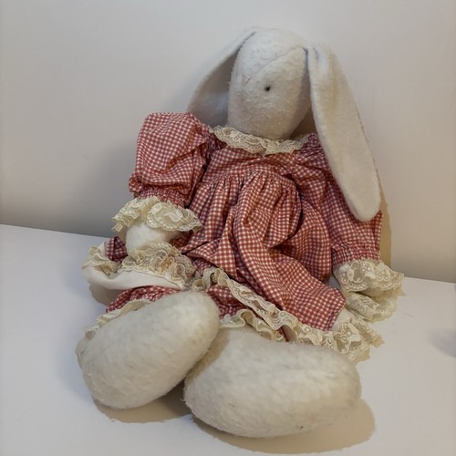 Vintage handmade cloth bunny - handmade,