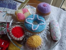 HAND KNITTED FOOD. 6 ASSORTED