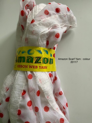 Amazon ribbon web scarf yarn - ribbon,