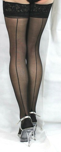 Black extra long denier - black,