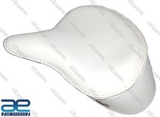 Police Solo Seat Leather White