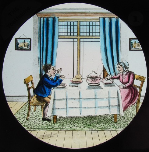 Glass magic lantern slide the - glass,