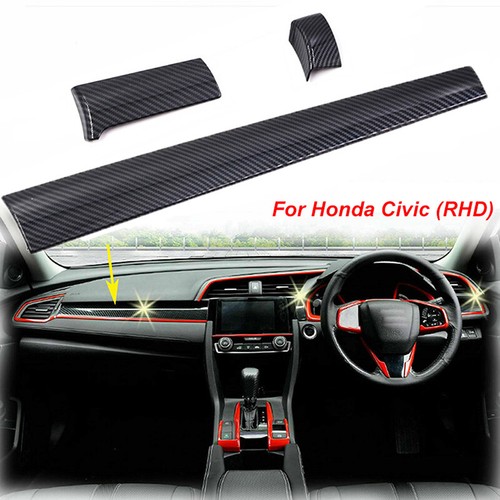 Carbon fiber look rhd - carbon, center
