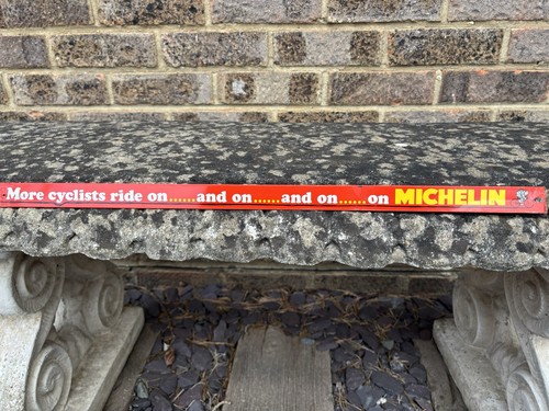 Michelin cyclist tin shelf - michelin,