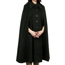 Ladies Black Wool Cape, Winter
