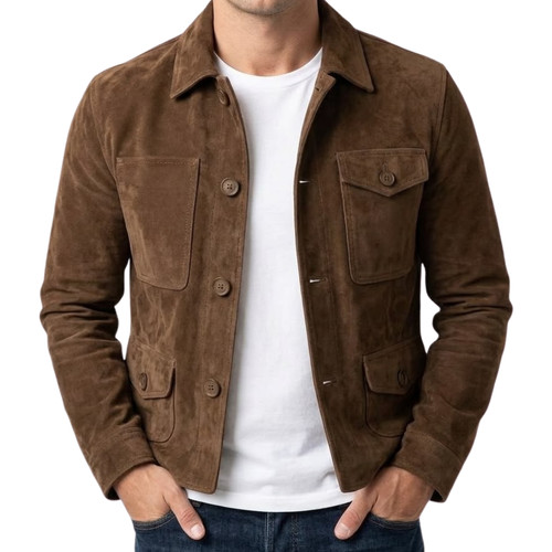 Men brown pure - brown, leather