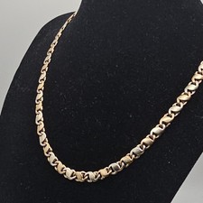 9ct Tri-Colour Gold Curb Chain