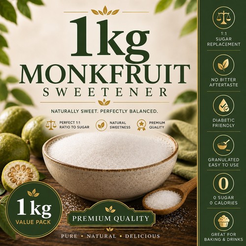 Monk fruit sweetener - monk, one
