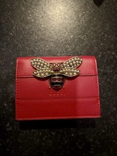 BNIB Red Gucci Bee Compact Women’s Wallet
