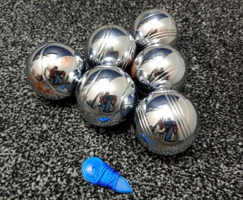 Chrome plated metal - chrome, boules