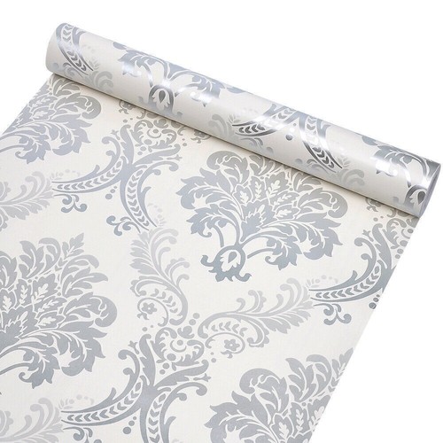 Floral damask metallic - floral,