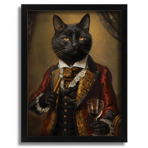 Cat aristocrat wall - cat,