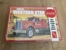 W279 AMT Model Kit - Coca Cola White Western Star Truck Tractor - 1/25 - Sealed