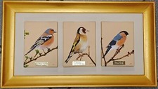 Lovely Trio Of Original Irish Paintings. Finch Family. Kathleen Drumm Donegal 
