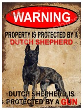 Metal sign Warning Property is