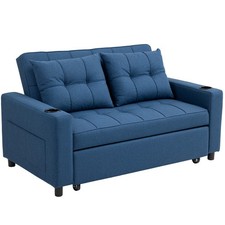 HOMCOM 2 Seater Pull Out Sofa