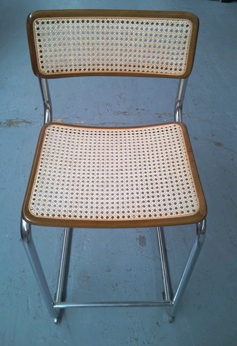 Bar stool chrome - frame, brown