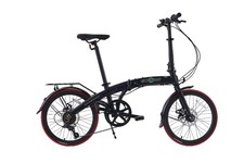 Ecosmo 20" Wheel Lightweight Alloy Folding Bicycle Bike 7 SP Disc, 12kg-20AF09BL