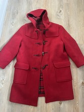 MEN'S ORIGINAL MONTGOMERY RED DUFFEL COAT TOGGLE SIZE 40 Vgc Warm Wool