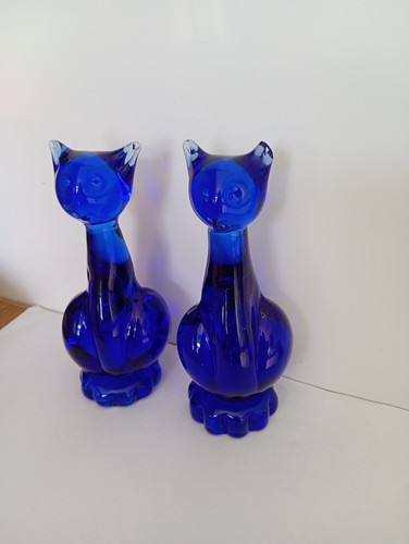 Vintage cobalt blue glass - cobalt,