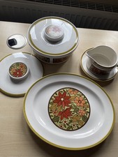 6 x Lord Nelson Garland - Taurine, 2 x lid, ser plate, Gravy boat plat Retro 60s