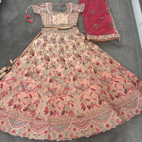 Indian silk bird floral crane - indian,
