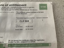 CLR 96M  Private Plate