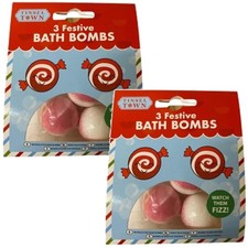 6 x Festive Christmas Pink