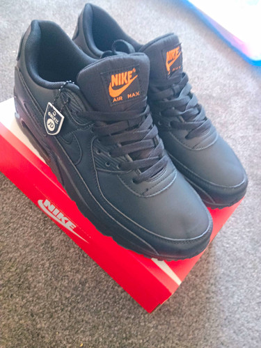Nike air max black orange - 90, black/orange