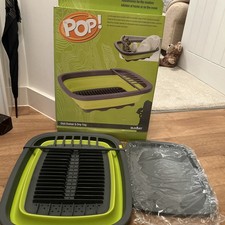 Dish Drainer+Drip Tray Rack Green/Grey Camping Caravan UK Summit Pop Space Saver