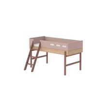 Flexa Popsicle Mid-High Bed with Straight Ladder