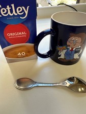 Tetley Tea Mug , Spoon & Tea