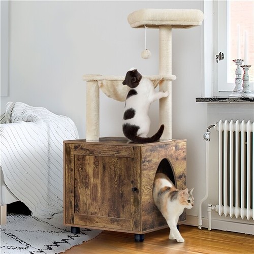 Cat tree with - with, litter