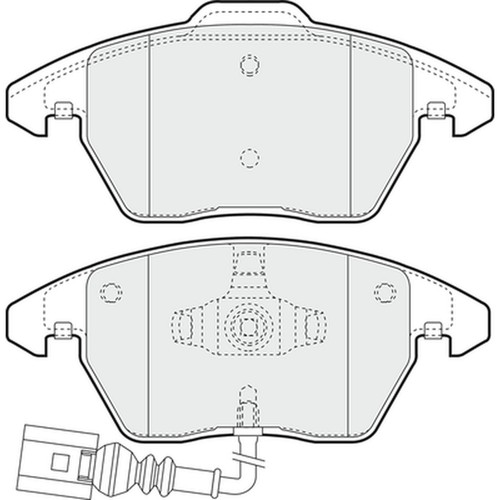 Brake pads set for jetta - set, vw
