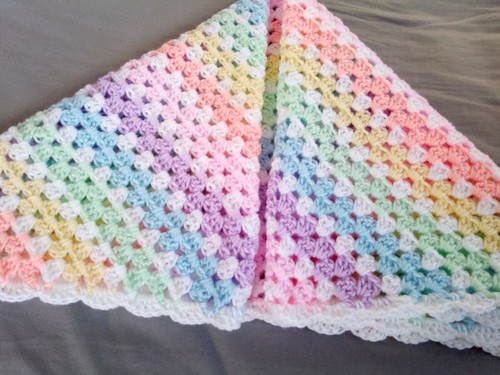 Hand crochet rainbow - ,