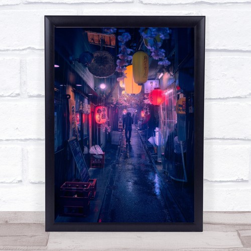Tokyo blue rain asia japan - blue,