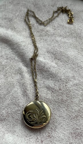 Vintage rolled gold round - gold,