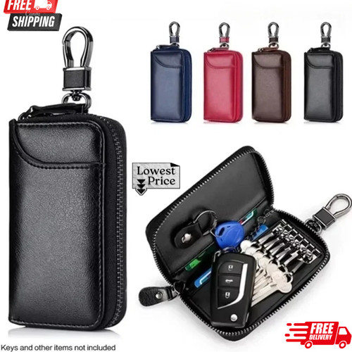 Genuine leather keychain - genuine,
