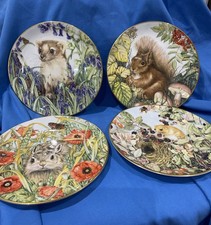 4 X Royal Kendal Endangered British wildlife Collection - Plates Ex