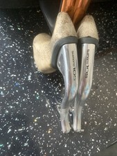 SHIMANO 105 SLR  BL-1051 BRAKE  LEVERS 1980's Retro White Hoods Road Bike