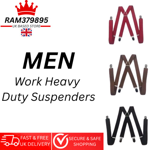 Men work heavy duty suspenders - men,