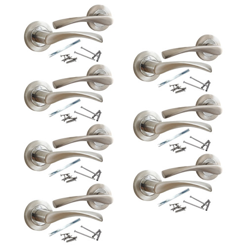 Door handles chrome satin - chrome,